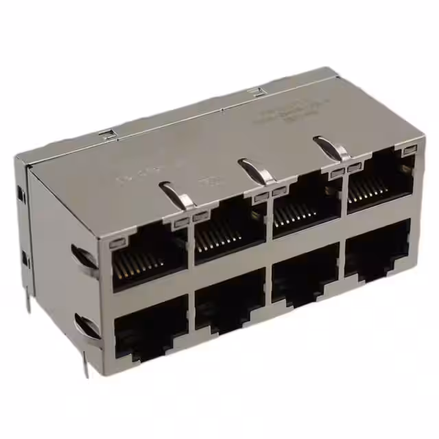 0810-2H4R-28-F Bel Fuse Inc.  Connecteurs modulaires avec aimants